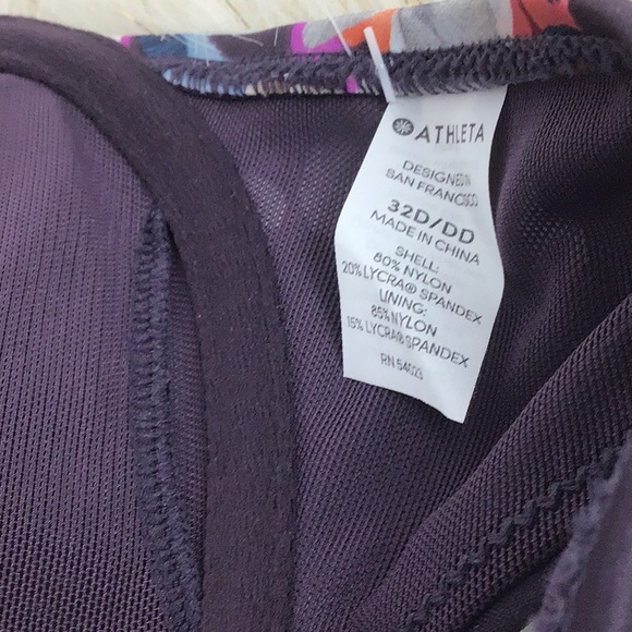 🆕ATHLETA Adjust Quick Dry Swim Top Size 32D/DD - Picture 13 of 14